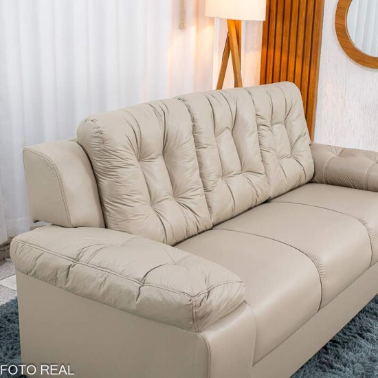 Sof� 3 Lugares 240 Courvin Areia Larg. 2.03m - Rondom�veis