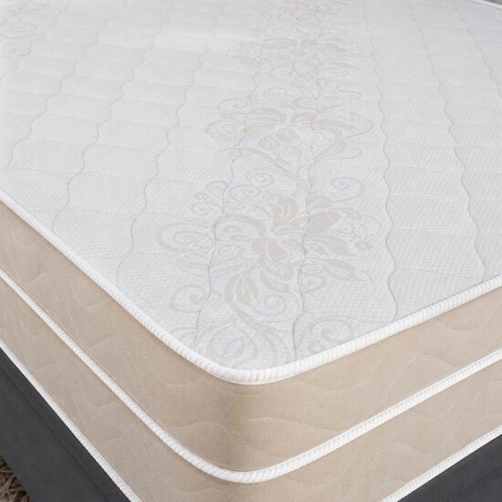 Colch�o Casal Molas Ensacadas Airflex Bioflex + Base Box Ba� Casal Carioca Sued Cinza Blindado Bioflex - 138x188x70