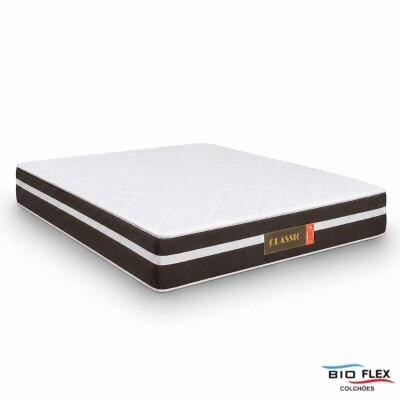 Colch�o Casal Molas Ensacadas Classic Bioflex 138x188x22 cm | Suporta at� 240kg