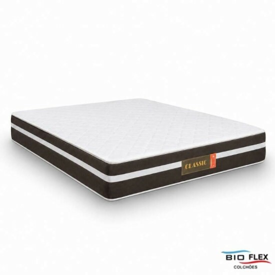 Colch�o Casal Classic 138x188x22 Molas Ensacadas - Bioflex | Suporta at� 240kg