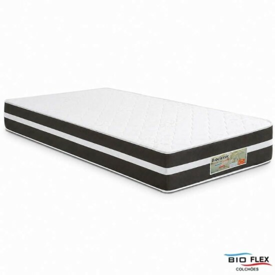 Colch�o Solteiro Classic 88x188x22 Molas Ensacadas - Bioflex | Suporta at� 120kg