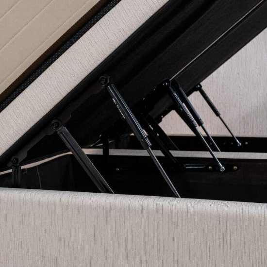 Colch�o Queen Molas Ensacadas Ibiza Bianchi + Base Box Ba� Queen Confort Linh�o Palha Blindado Issacar - 158x198x78