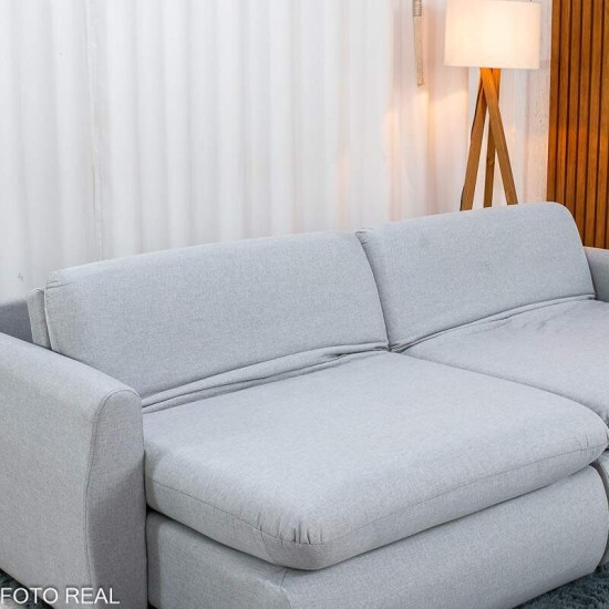 Sof� Retr�til Amaranto 2.30m Linho Gelo 100 - Sem Caixa