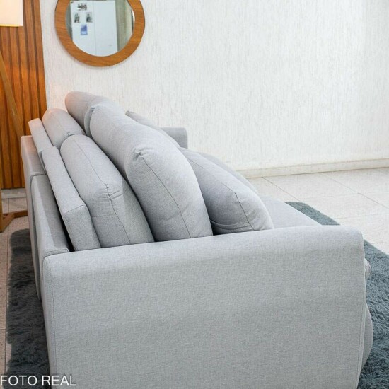 Sof� Retr�til Amaranto 2.30m Linho Gelo 100 - Sem Caixa