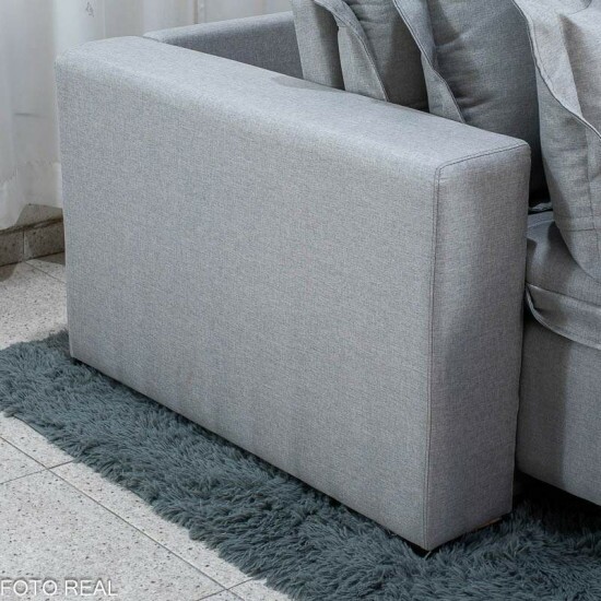 Sof� Retr�til Bolt 2.00m Linho Gelo - Sem Caixa