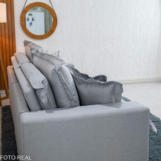 Sof� Retr�til Bolt 2.40m Linho Gelo - Sem Caixa