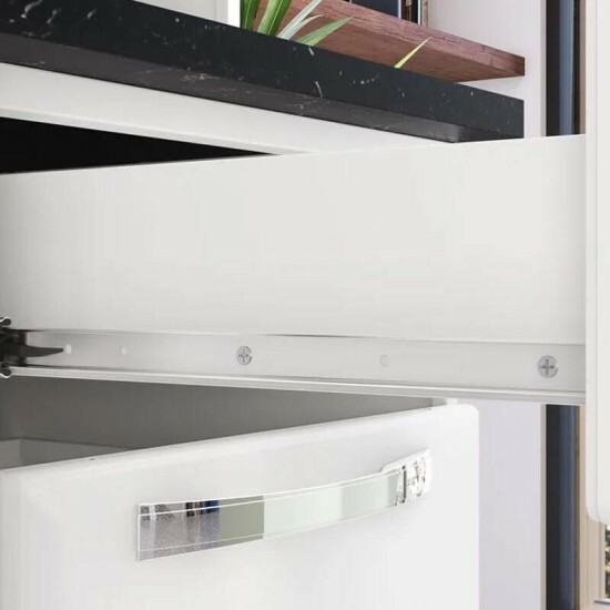 Kit Cozinha Pratika Larg. 1.05m Branco 1904 6 Portas 2 Gavetas em A�o - Itatiaia