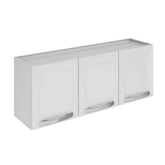 Cozinha Rose Branco 3 Pe�as Larg. 2.45m Paneleiro + A�reo + Nicho em A�o - Itatiaia