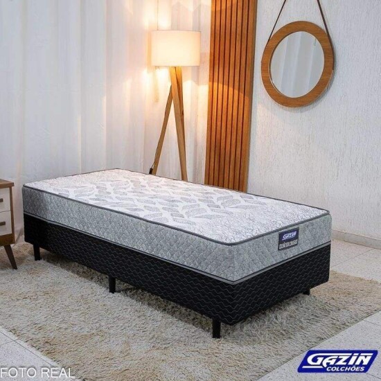 Guarda-roupa Solteiro Estrela 1.00m Cinamomo/Off 4 Portas C/ P�s Sall�to + UniBox Solteiro Supreme Natural D28 88x188x53 Cinza Gazin