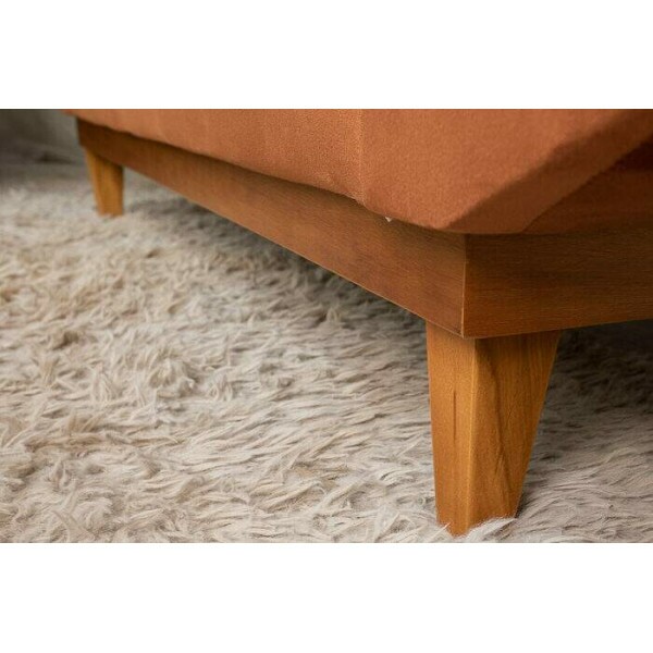 Sof 3 lugares Blgica 2.00m Veludo Terracota