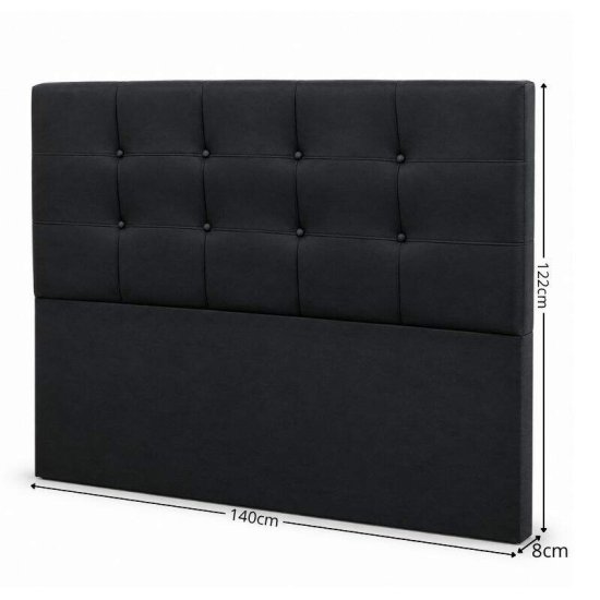 Cabeceira Casal 1,40m Paris Corino Preto