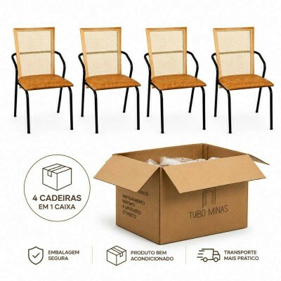 Caixa 4 Cadeiras Lorena Corino - Tubo Minas