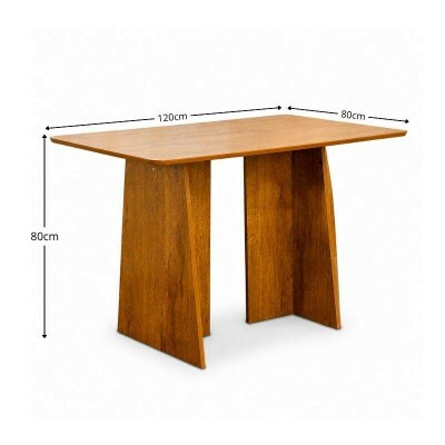 Mesa de Jantar Londres Tampo 120x80 Londres Cinamomo - Cel M�veis