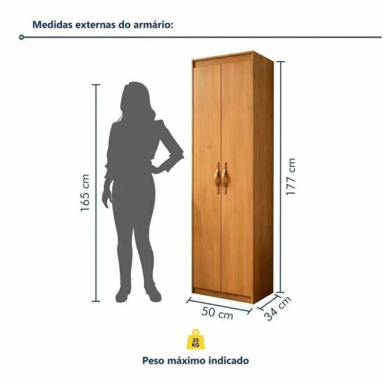 Multiuso 0,50m Bliss Am�ndoa Clean 2 Portas - Lopas