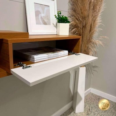 Painel Monza 1,35m Cinamomo/Off para TV at� 55