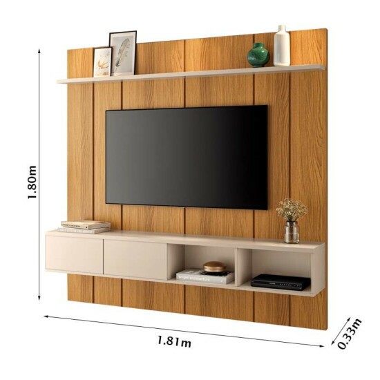 Home Suspenso 1,80m Master Cinamomo/off para TVs at� 70\\\" - HB M�veis