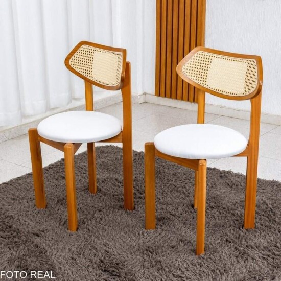 Mesa de Jantar Barcelona Oval 180x90 Cinamomo + 6 Cadeiras Munique Linho Bege Estrutura Madeira Minas Plac - Entregue Montada