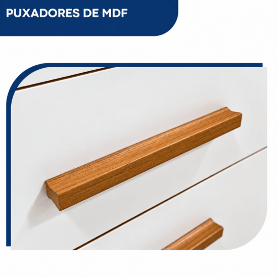 C�moda 0,53m Carol 38 Freij�/Off 4 Gavetas - Batrol