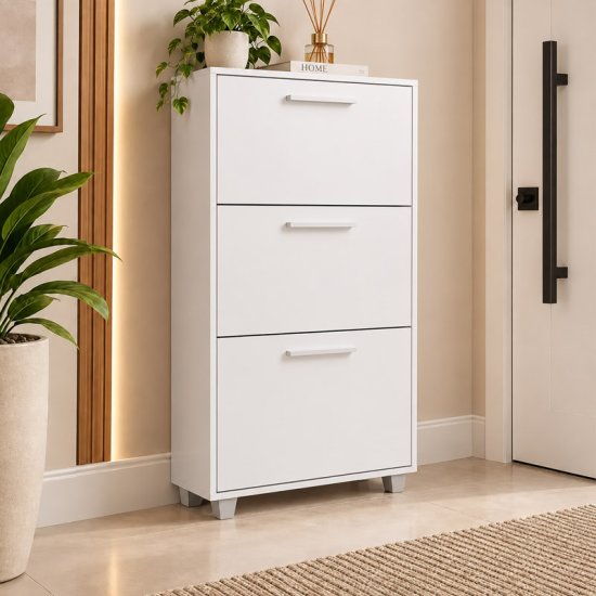 Sapateira 0,64m Advantage 44 Branco 3 Portas - Batrol