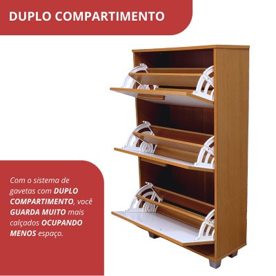 Sapateira 0,64m Advantage 38 Freij�/Off 3 Portas - Batrol