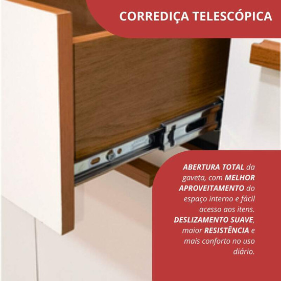Guarda-roupa Solteiro 1,53m Carol 38 Freij�/Off 6 Portas 4 Gavetas - Batrol