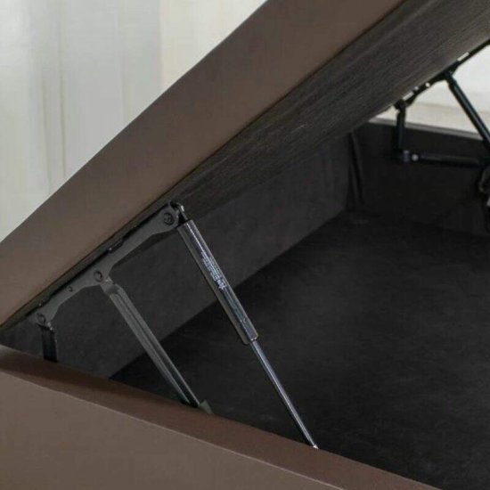 Base Box Ba� Casal Eli Korino Marrom Blindado 138x188x42 cm - Nature