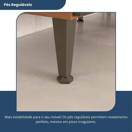 Arm�rio de Cozinha 1,93m Versatti 38 Freij�/Off 7 Portas 3 Gavetas - Batrol