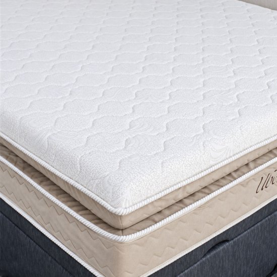 Colch�o Queen Espuma Viscoel�stica Uberaba ColchoMinas + Base Box Ba� Queen Confort Linh�o Petr�leo Blindado Issacar - 158x198x75