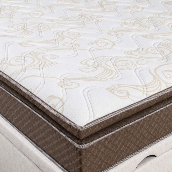 Colch�o Queen Dominus Gold Plus Paropas + Base Box Ba� Queen Confort Linh�o Palha Blindado Issacar - 158x198x77