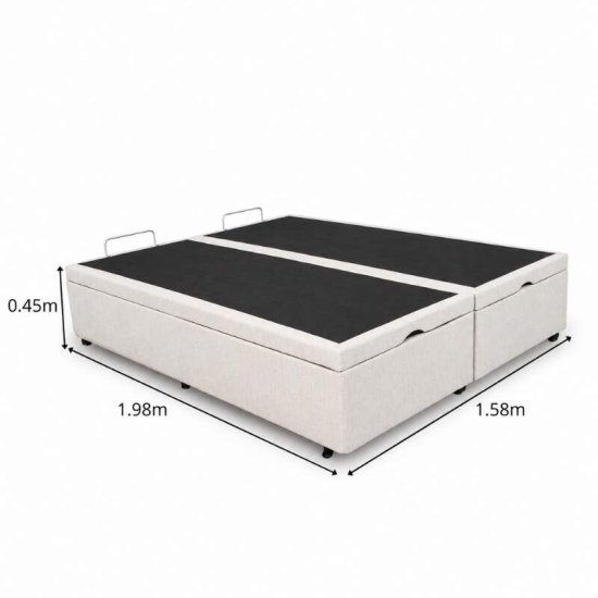 Colch�o Queen Molas Ensacadas New Freedom Ortobom + Base Box Ba� Queen Confort Linh�o Palha Blindado Issacar - 158x198x77