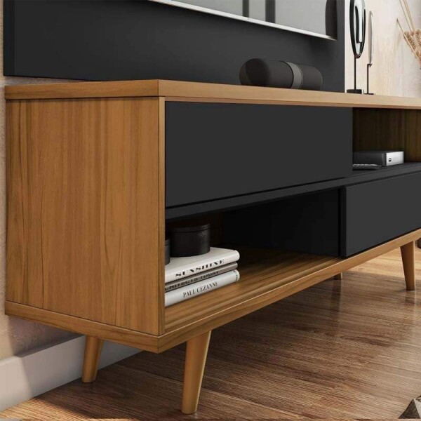 Rack Bancada NT 1180 Freij/Preto TV at 50 Polegadas Larg.1.35m - Notvel