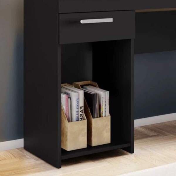 Mesa Office NT 2070 Preto 1 Gaveta Larg. 1.08m - Notvel