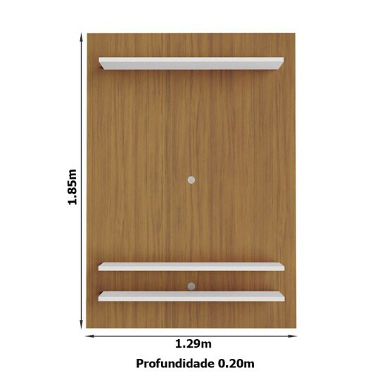 Painel NT 1195 Larg. 1.29m TV at� 50 Polegadas Freij�/Off White Not�vel