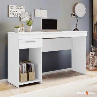 Mesa Office NT 2070 Branco 1 Gaveta Larg. 1.08m - Notvel