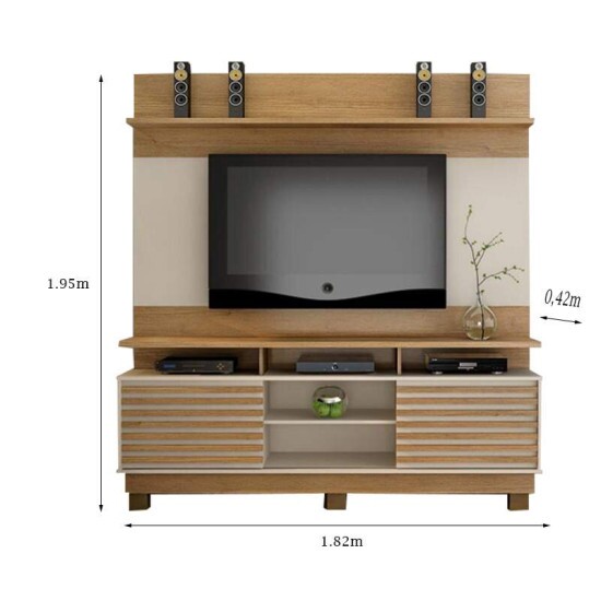 Home Texas TV at� 60 Polegadas Cinamomo/Off Valdem�veis