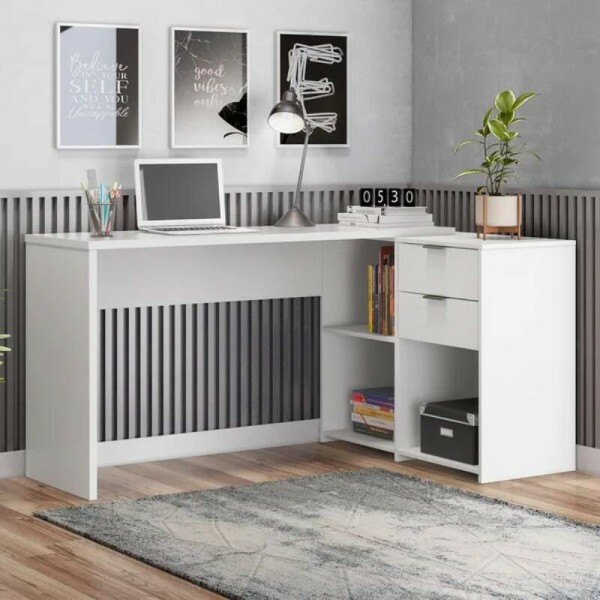 Mesa Office NT 2060 Branco 2 Gavetas Larg. 2.00m - Notvel