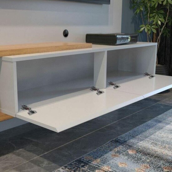 Home Suspenso 1,60m Los Angeles Off/Cinamomo para TV at� 60\" - Valdem�veis