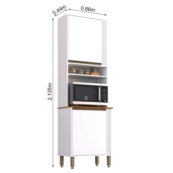 Torre Quente Cozinha Prola Branco Sallto