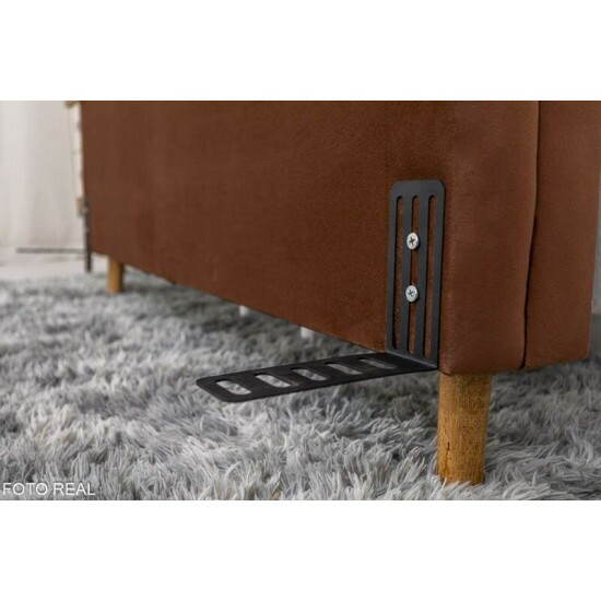 Cabeceira Queen Lav�nia Veludo Terracota Larg. 1.60m