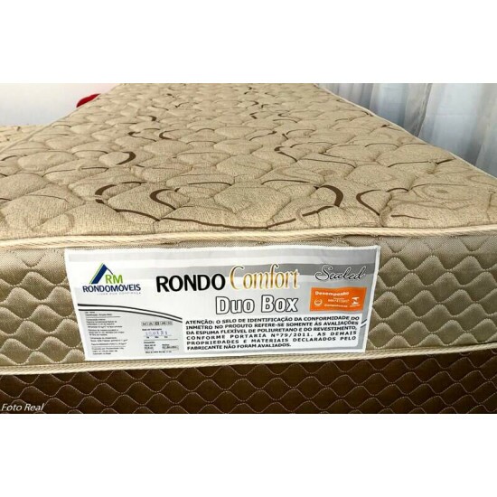 Unibox Solteiro Ortop�dico Duo Box + Cama Auxiliar Rondom�veis - 88x188x60 cm