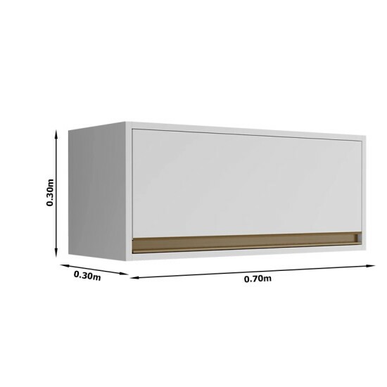 A�reo Geladeira Barcelona Branco Larg. 70cm Sall�to