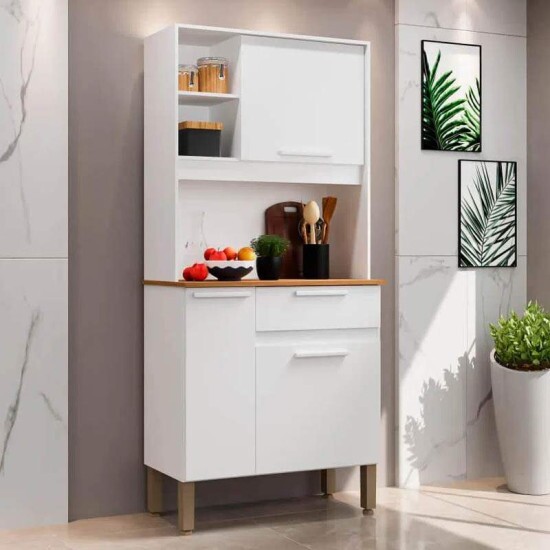 Kit Cozinha Lia Branco Larg. 0.83m Sall�to
