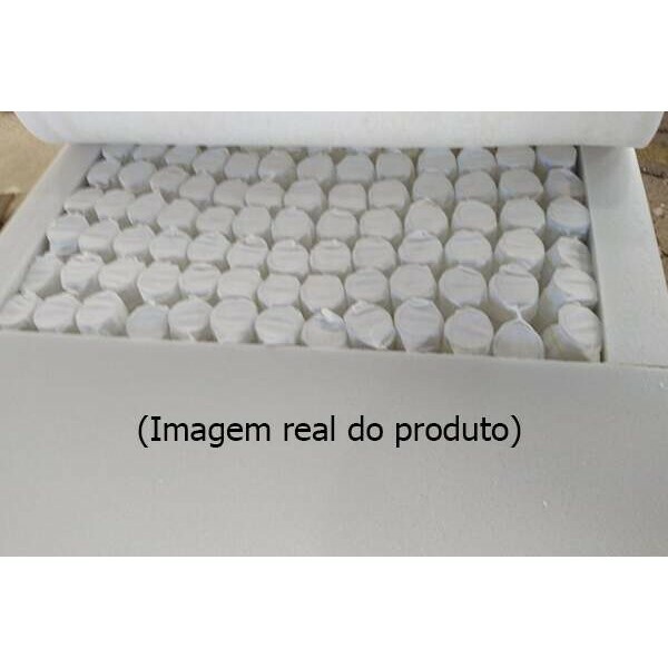 Sof Retrtil Reclinvel Berlim 2.90m Veludo Bege 818 - D33 e Molas Ensacadas