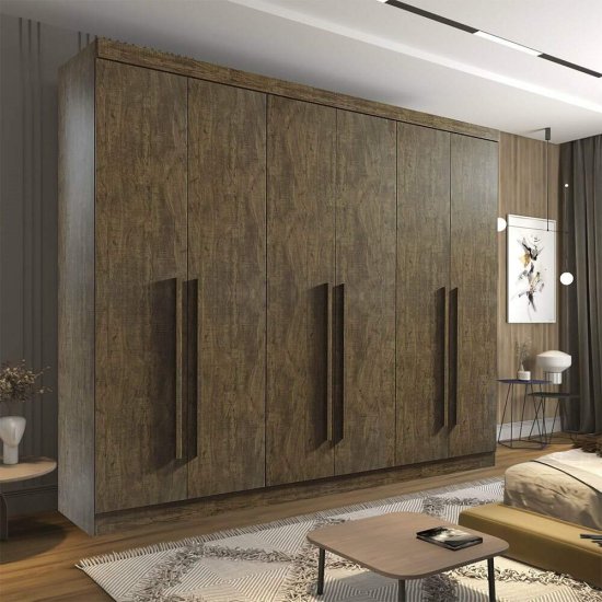 Guarda-roupa Casal 2,75m Da Vinci Plus Yp� 6 portas 6 Gavetas 100% MDF - D Doro