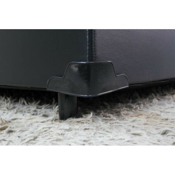 Base Box Ba Queen Bipartido Eli 158x198x42 Korino Preto Blindado Nature