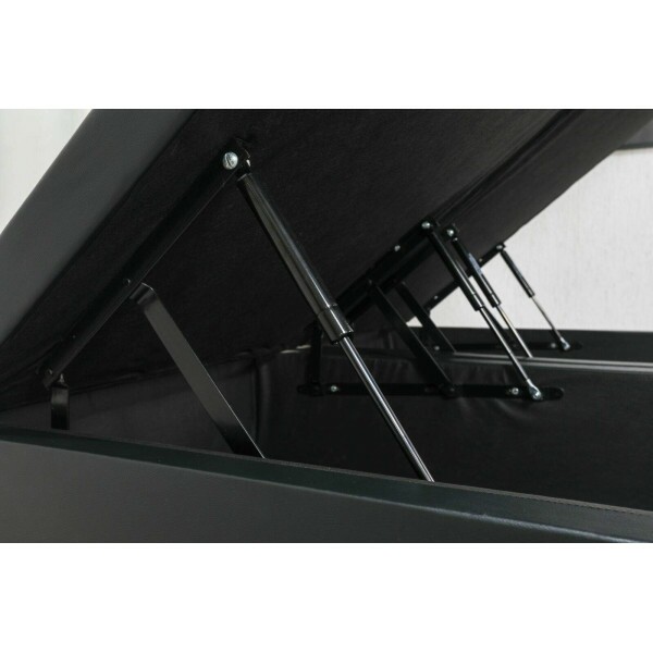 Base Box Ba Queen Bipartido Eli 158x198x42 Korino Preto Blindado Nature
