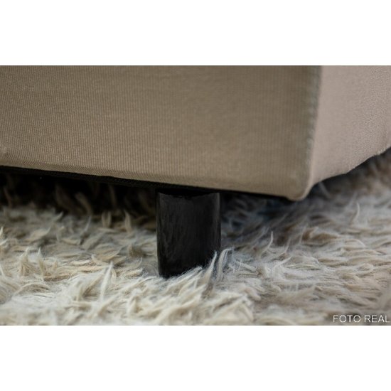 Base Box Ba� Casal Eli 138x188x42 Sued Bege Blindado Nature