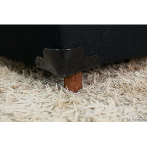 Base Box Ba Solteiro Prime 88x188x38 Sued Preto SE