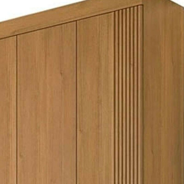 Guarda-Roupa Casal Daymond 8 Portas Ripado MDF Cinamomo D Doro