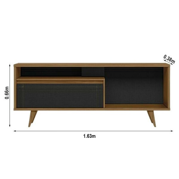 Rack Bancada NT 1315 Freij/Preto TV at 60 Polegadas Larg. 1.63m - Notvel